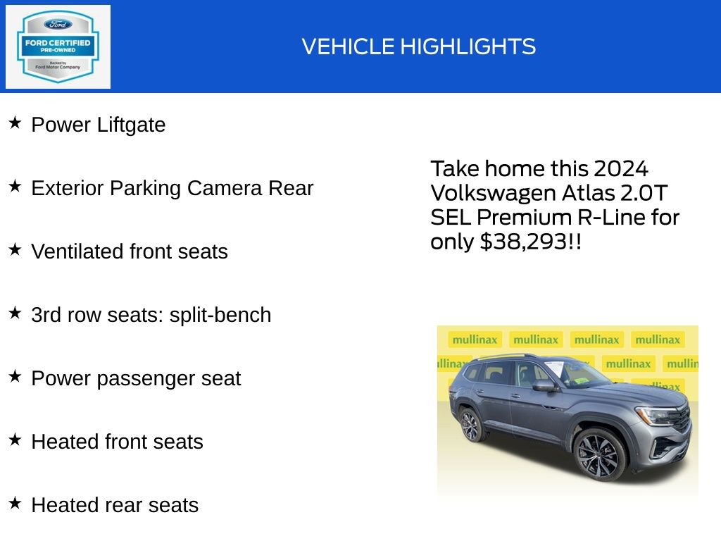 Used 2024 Volkswagen Atlas SEL Premium R-Line image 18