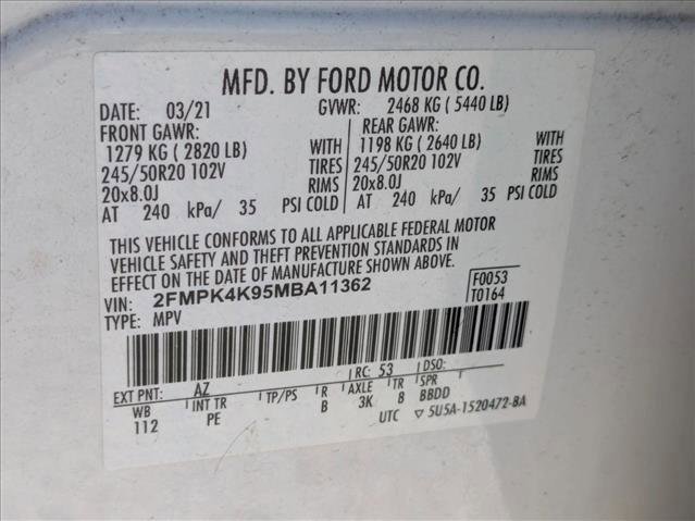 Certified 2021 Ford Edge Titanium w/ Equipment Group 301A image 15