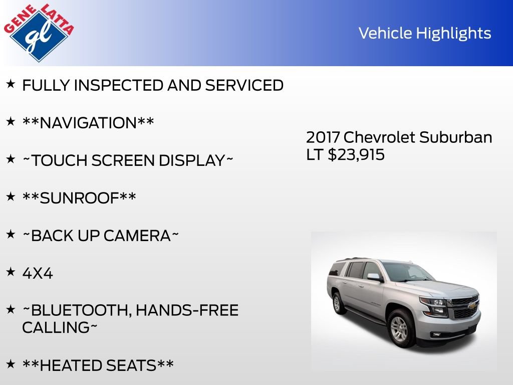 Used 2017 Chevrolet Suburban LT AWD/4WD image 36