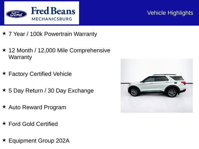 Certified 2022 Ford Explorer XLT w/ Equipment Group 202A AWD/4WD image 7