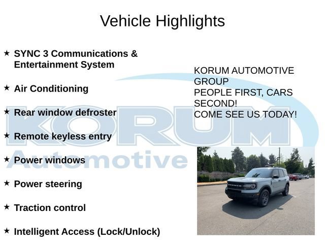 Certified 2023 Ford Bronco Sport Big Bend w/ Convenience Package AWD/4WD image 8