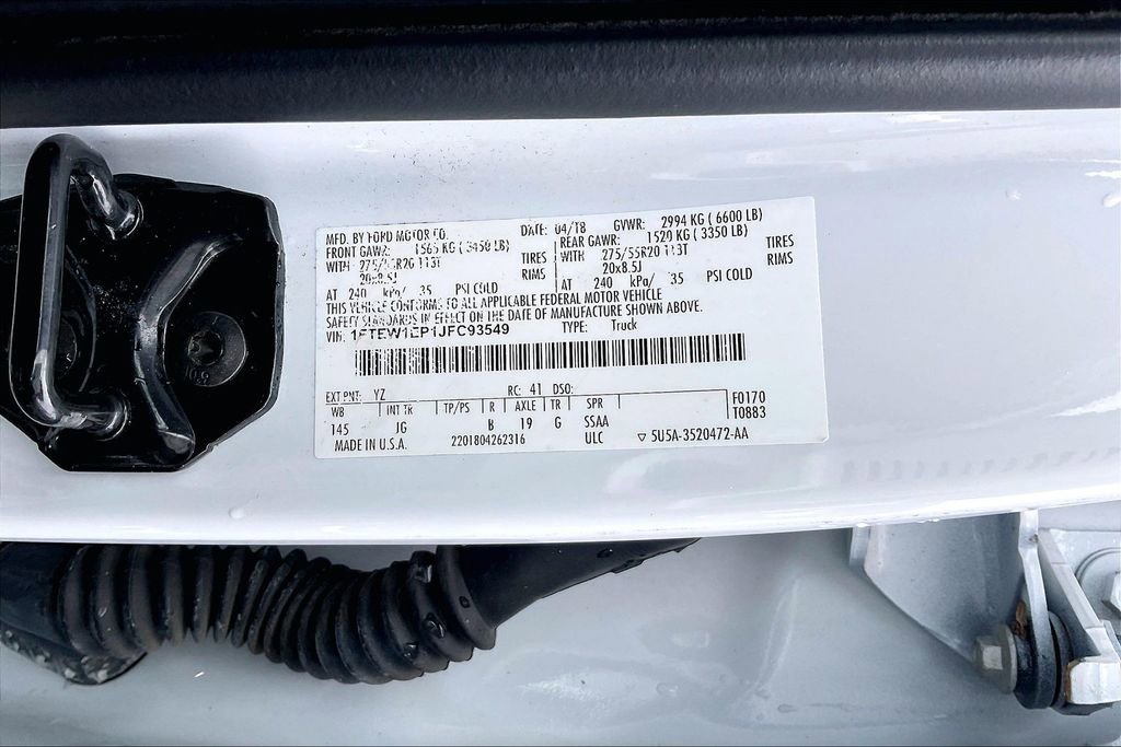 Certified 2018 Ford F150 XL w/ Equipment Group 101A Mid image 29