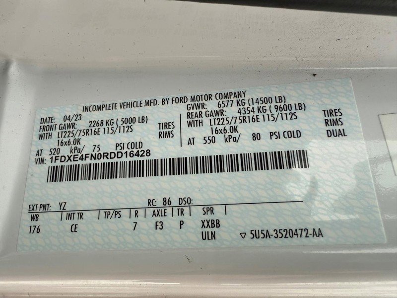 Certified 2024 Ford E-450 and Econoline 450 Super Duty w/ Power Windows & Locks Group image 15