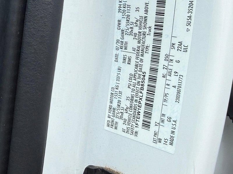 Certified 2020 Ford F150 XL w/ Equipment Group 101A Mid image 22