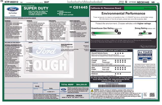 Certified 2022 Ford F250 Lariat w/ Black Appearance Package AWD/4WD image 4