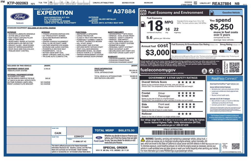 Certified 2024 Ford Expedition XLT AWD/4WD image 36