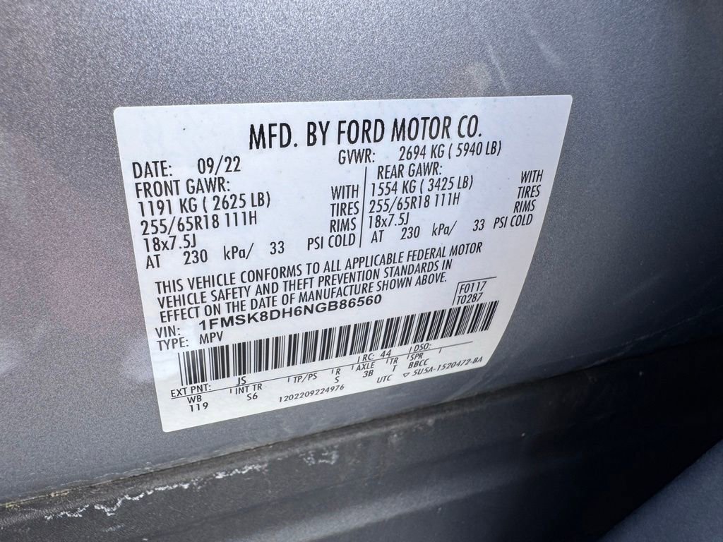 Certified 2022 Ford Explorer XLT w/ Equipment Group 202A AWD/4WD image 42