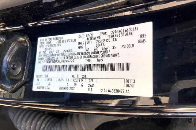 Certified 2020 Ford F150 XL w/ Equipment Group 101A Mid image 34