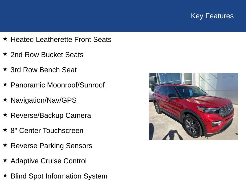 Certified 2023 Ford Explorer XLT w/ Equipment Group 202A image 32