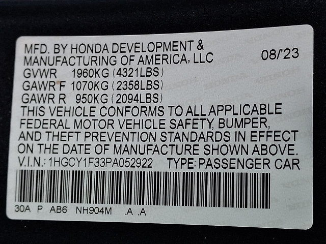 Used 2023 Honda Accord EX image 28