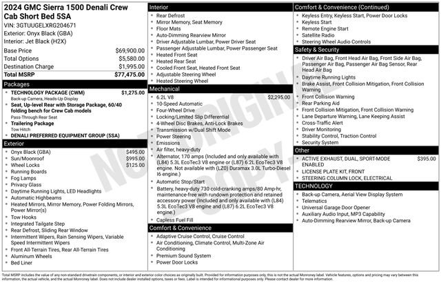Used 2024 GMC Sierra 1500 Denali w/ Technology Package AWD/4WD image 8