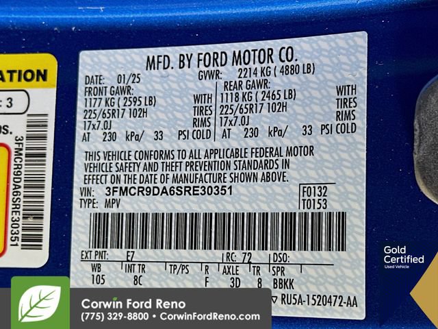 Certified 2025 Ford Bronco Sport Badlands w/ Badlands Tech Package AWD/4WD image 37