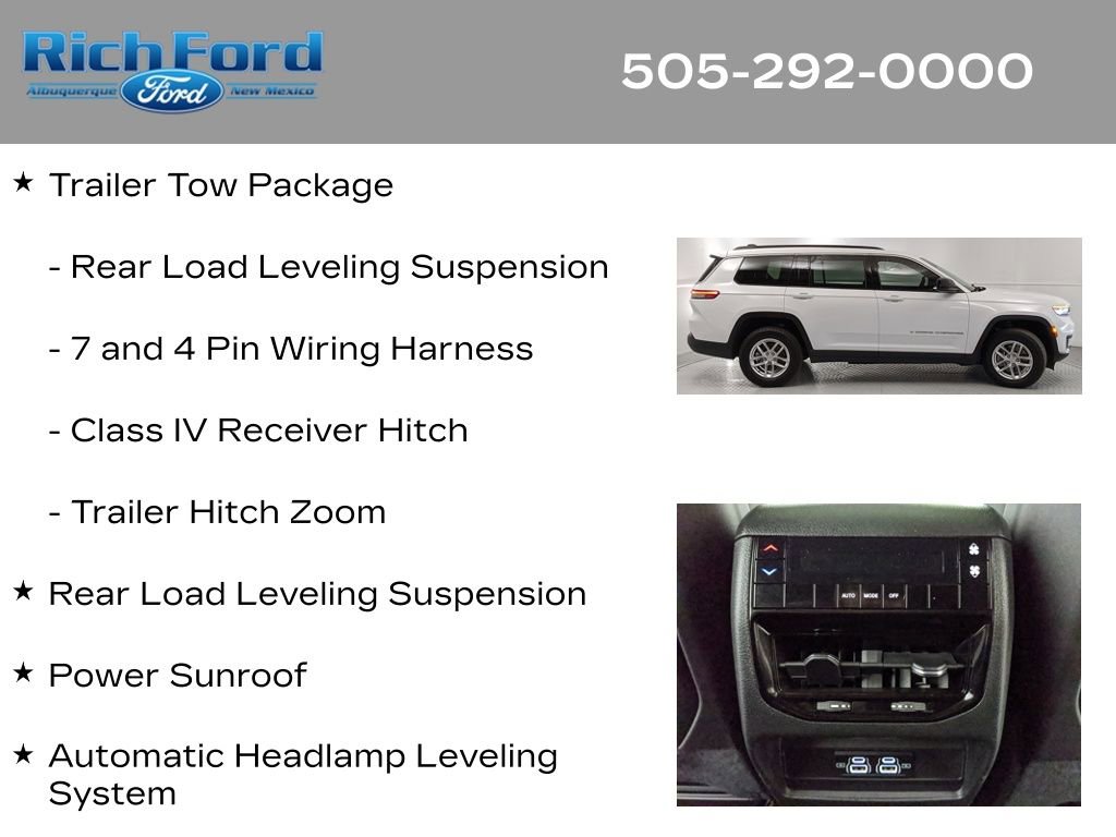 Used 2025 Jeep Grand Cherokee L Laredo w/ Trailer Tow Package AWD/4WD image 22