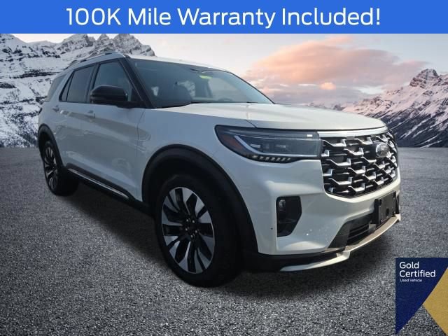 Certified 2025 Ford Explorer Platinum w/ LUX Leather Package