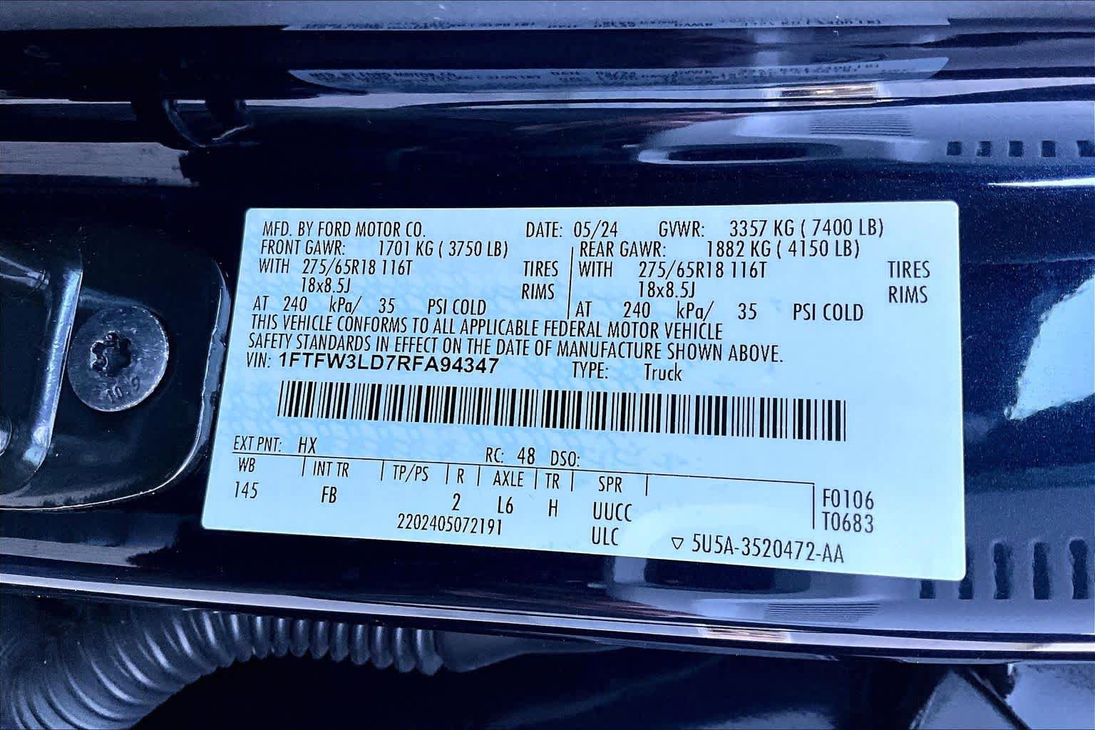 Certified 2024 Ford F150 XLT w/ Equipment Group 302A MID AWD/4WD image 34