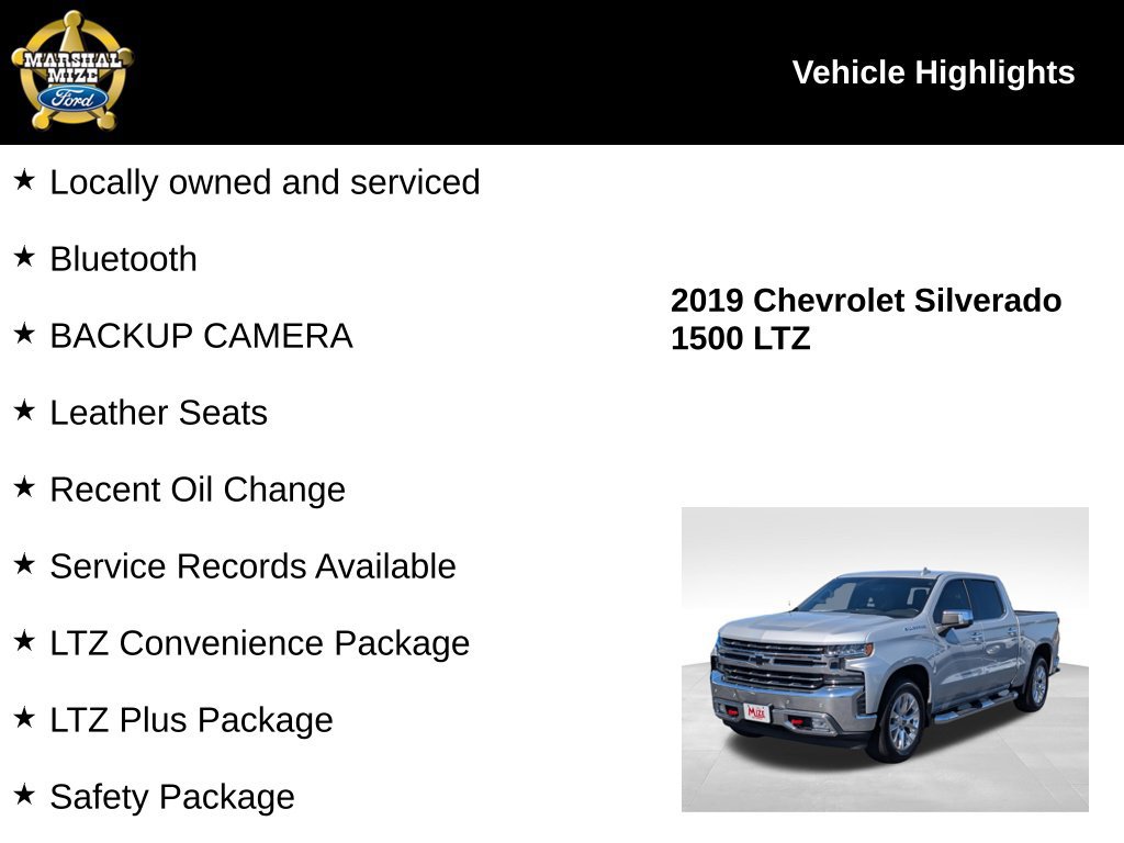 Used 2019 Chevrolet Silverado 1500 LTZ w/ LTZ Plus Package RWD image 2