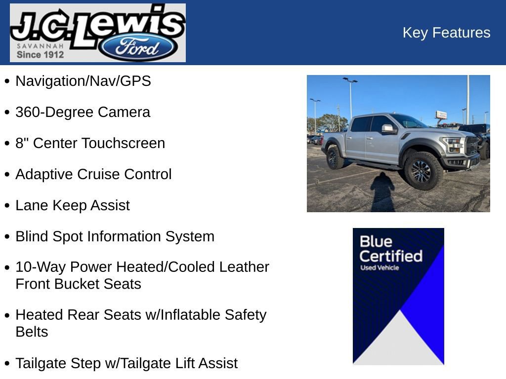 Certified 2019 Ford F150 Raptor w/ Equipment Group 802A Luxury image 36