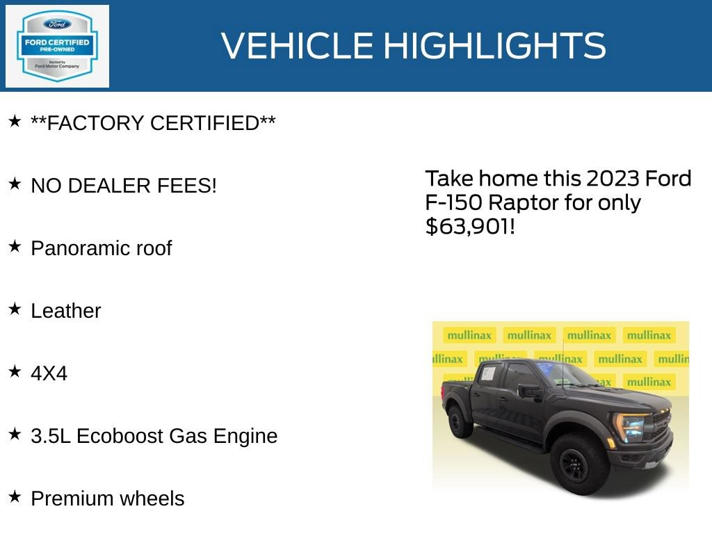Certified 2023 Ford F150 Raptor w/ Raptor Carbon Fiber Package AWD/4WD image 12