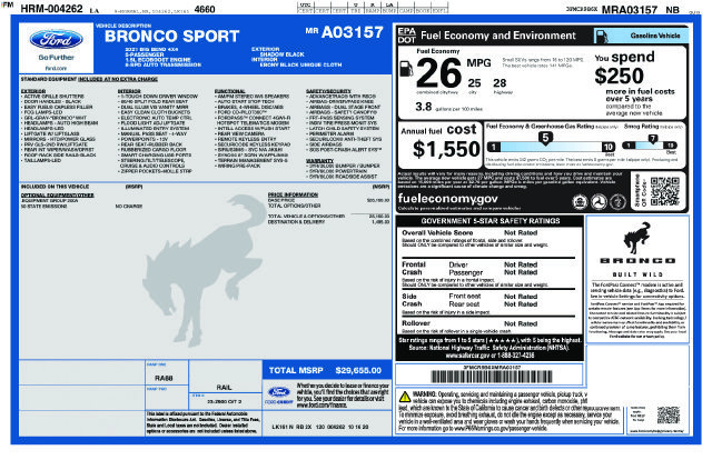 Certified 2021 Ford Bronco Sport Big Bend AWD/4WD image 5
