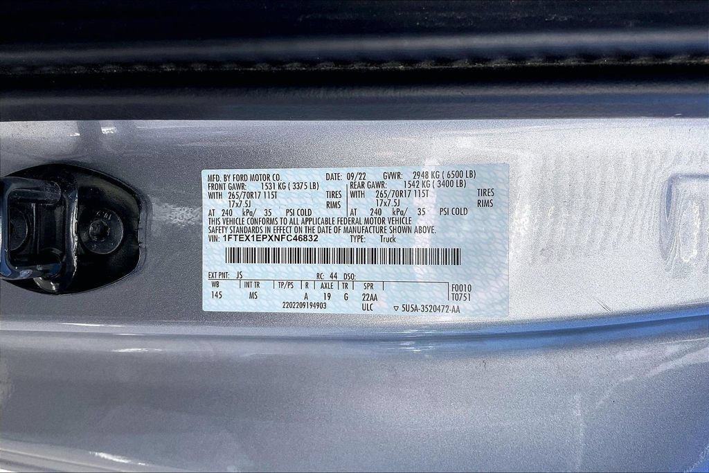 Certified 2022 Ford F150 XLT AWD/4WD image 32