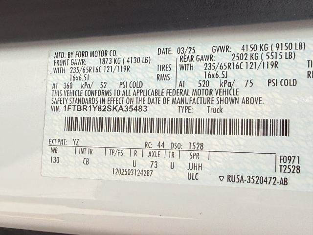 Certified 2025 Ford Transit 250 Low Roof w/ Exterior Upgrade Package RWD image 26