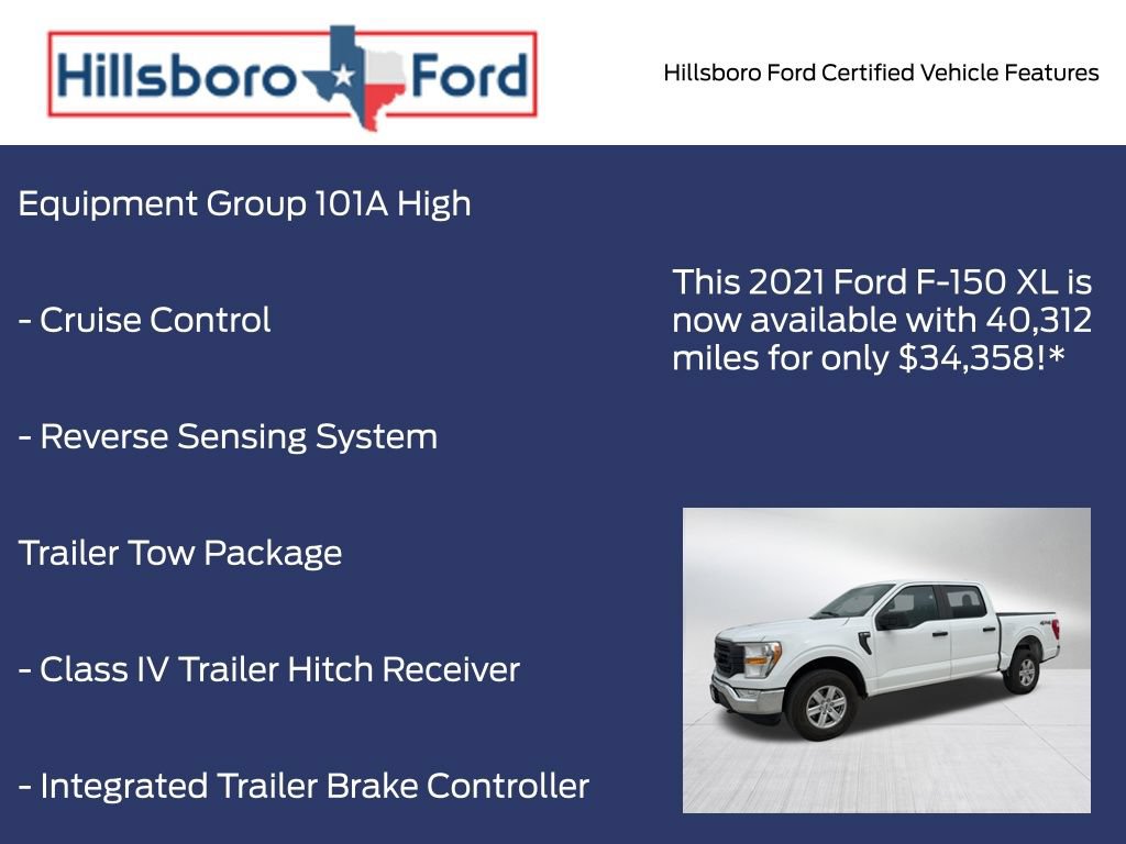Certified 2021 Ford F150 XL w/ Trailer Tow Package AWD/4WD image 5