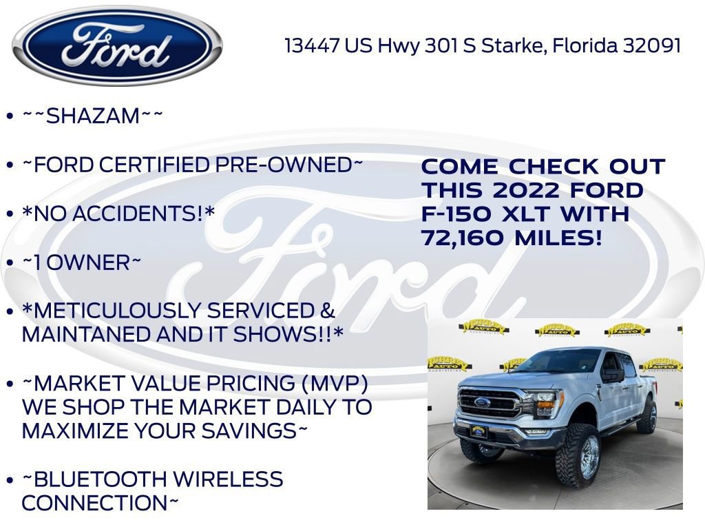 Certified 2022 Ford F150 XLT w/ Equipment Group 302A High image 10