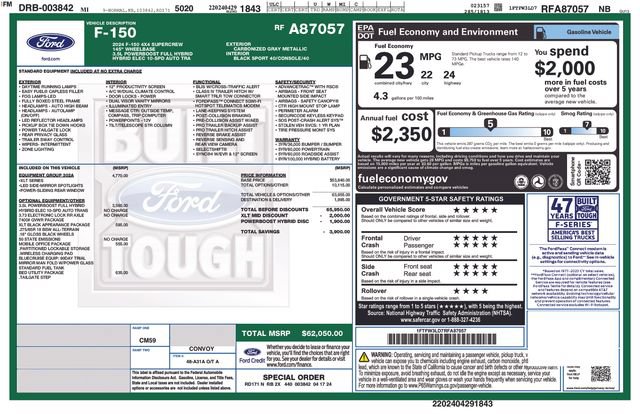 Certified 2024 Ford F150 XLT w/ Equipment Group 302A MID AWD/4WD image 40