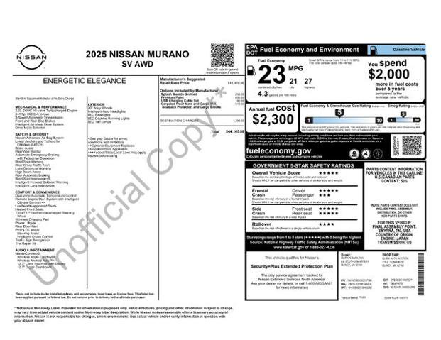 Used 2025 Nissan Murano SV AWD/4WD image 27