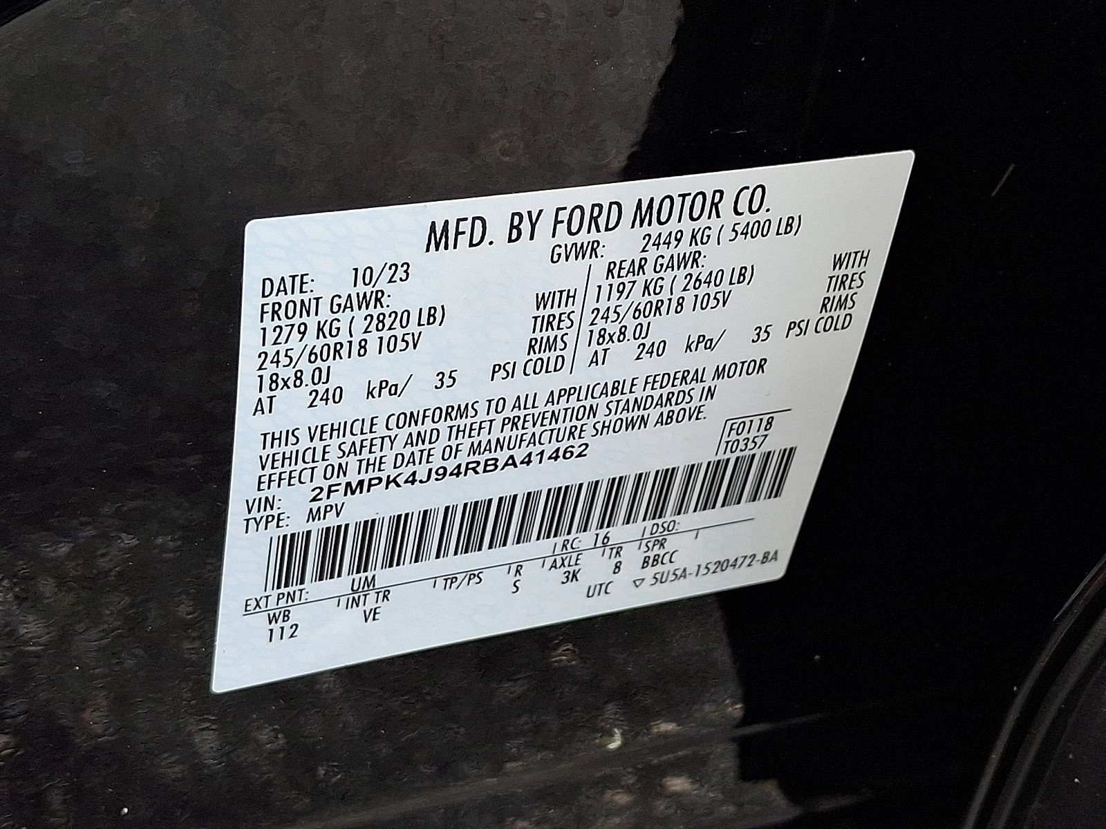 Certified 2024 Ford Edge SEL w/ Convenience Package AWD/4WD image 27