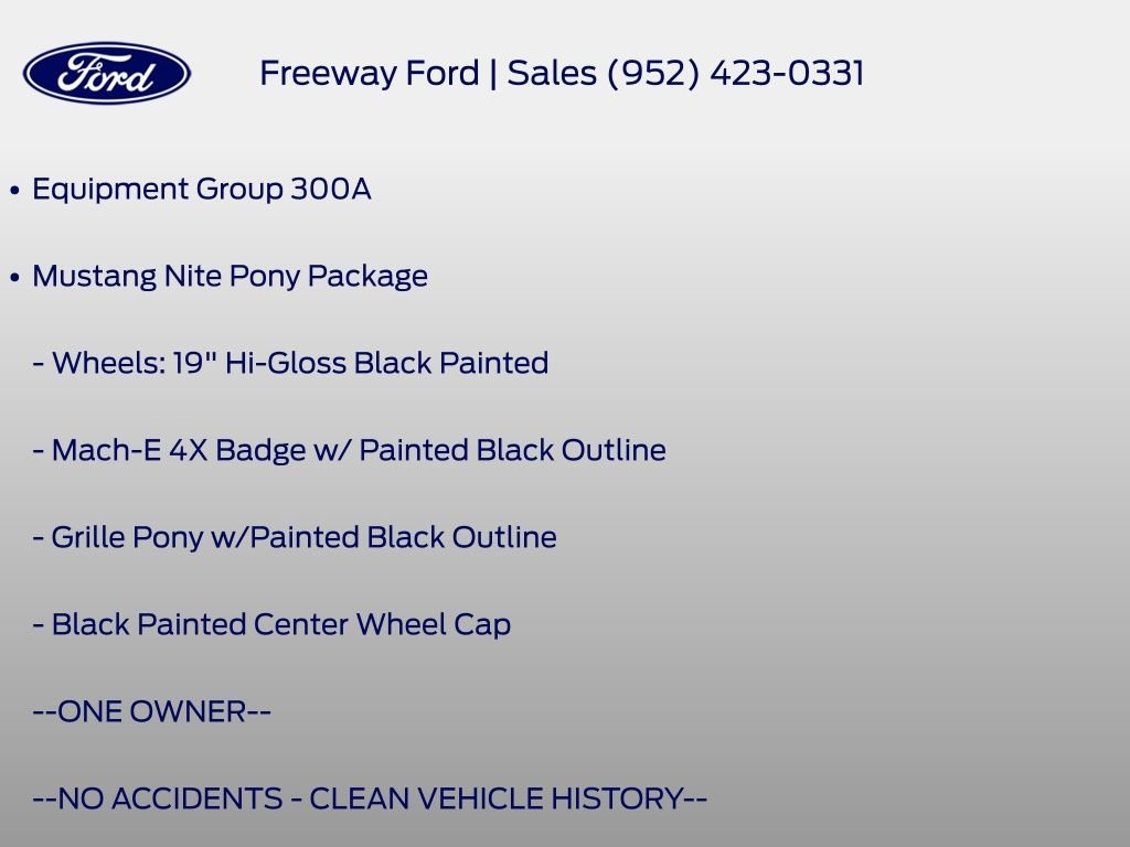 Certified 2023 Ford Mustang Mach-E Premium w/ Mustang Nite Pony Package AWD/4WD image 8