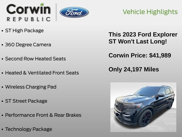 Certified 2023 Ford Explorer ST w/ Equipment Group 401A image 7