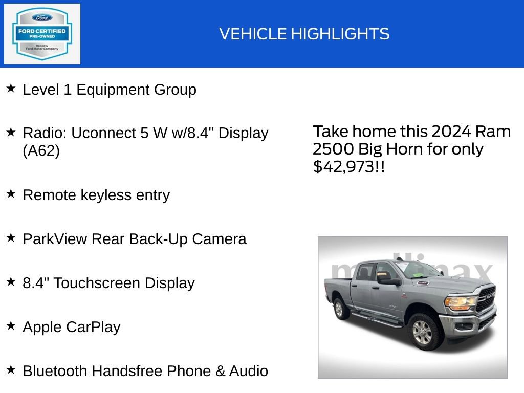 Used 2024 RAM 2500 Big Horn image 18