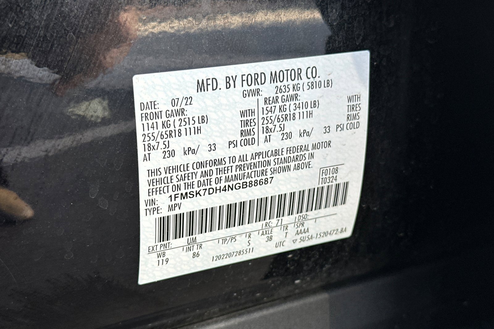 Certified 2022 Ford Explorer XLT image 30