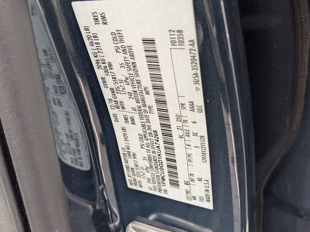 Certified 2019 Ford Escape SE image 27