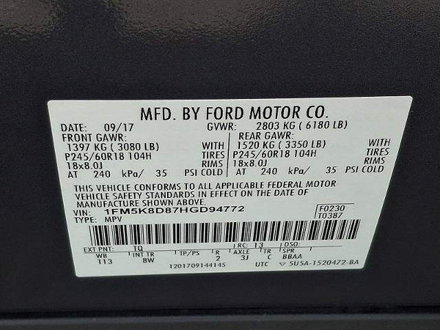 Certified 2017 Ford Explorer XLT AWD/4WD image 27
