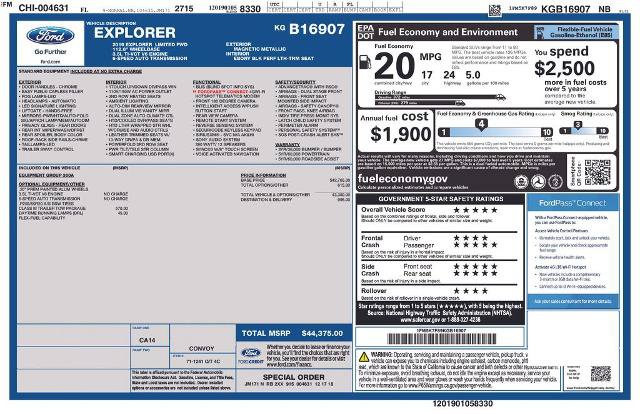 Certified 2019 Ford Explorer Limited w/ Class III Trailer Tow Package FWD image 5