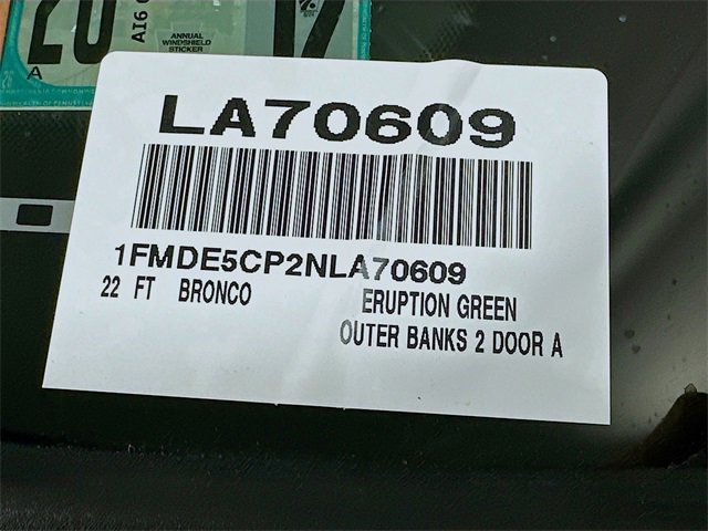 Certified 2022 Ford Bronco Outer Banks w/ Sasquatch Package image 6