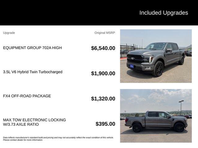 Certified 2025 Ford F150 Platinum w/ Equipment Group 702A High AWD/4WD image 5