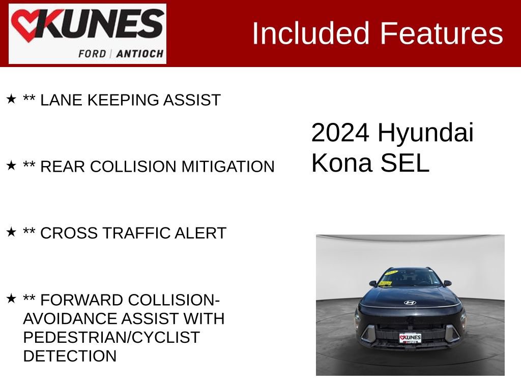 Used 2024 Hyundai Kona SEL AWD/4WD image 4