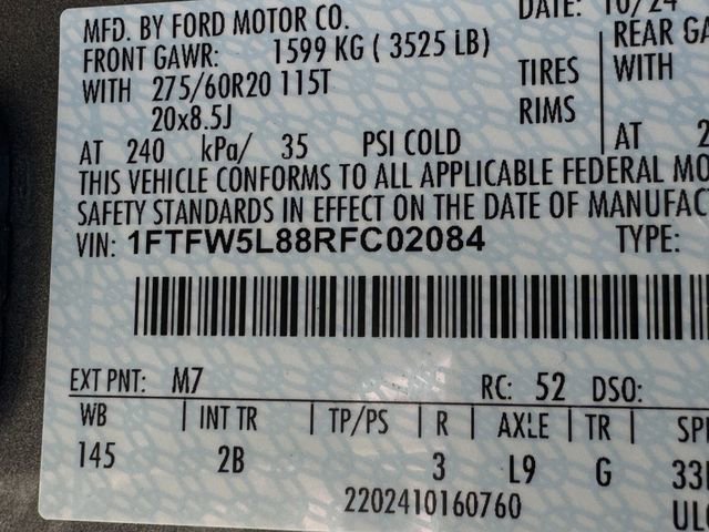 Certified 2024 Ford F150 Lariat w/ FX4 Off-Road Package image 34