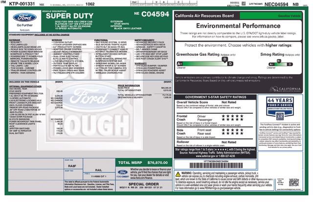 Certified 2022 Ford F250 Platinum w/ Tremor Off-Road Package AWD/4WD image 22