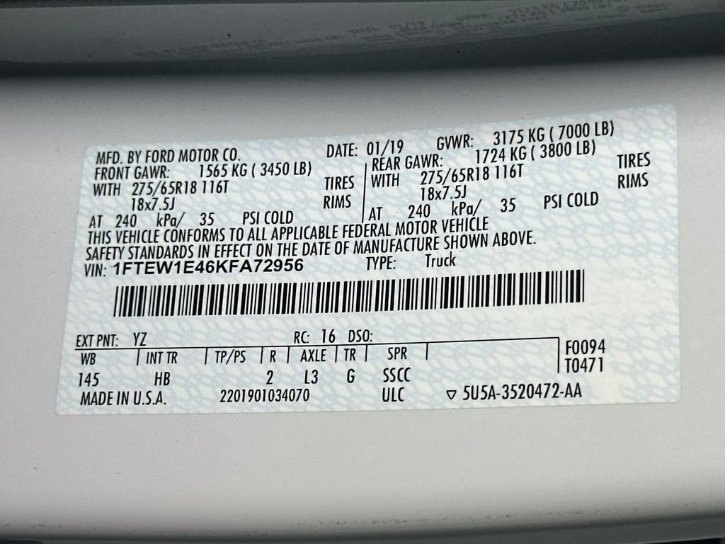 Certified 2019 Ford F150 Lariat AWD/4WD image 24