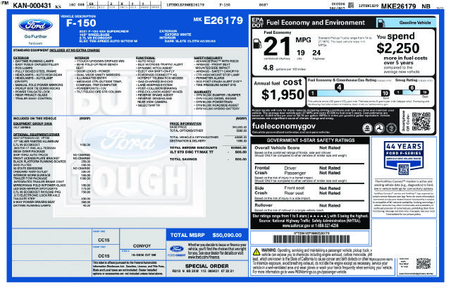 Certified 2021 Ford F150 XLT w/ Trailer Tow Package AWD/4WD image 32