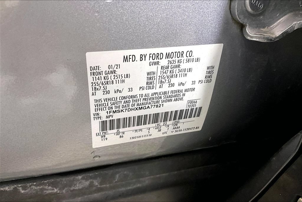 Certified 2021 Ford Explorer XLT RWD image 27