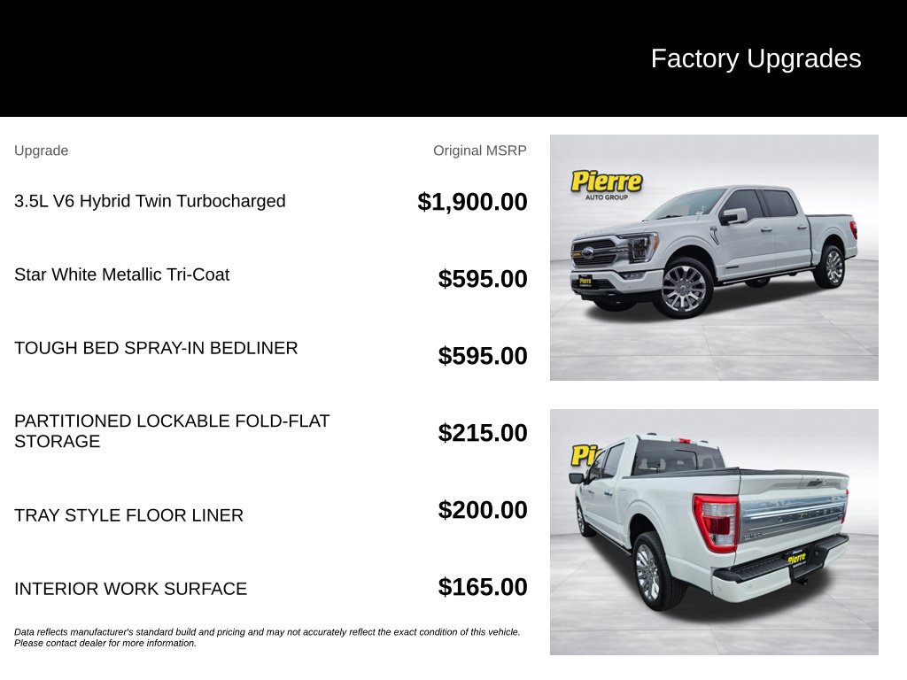 Certified 2021 Ford F150 Limited AWD/4WD image 13