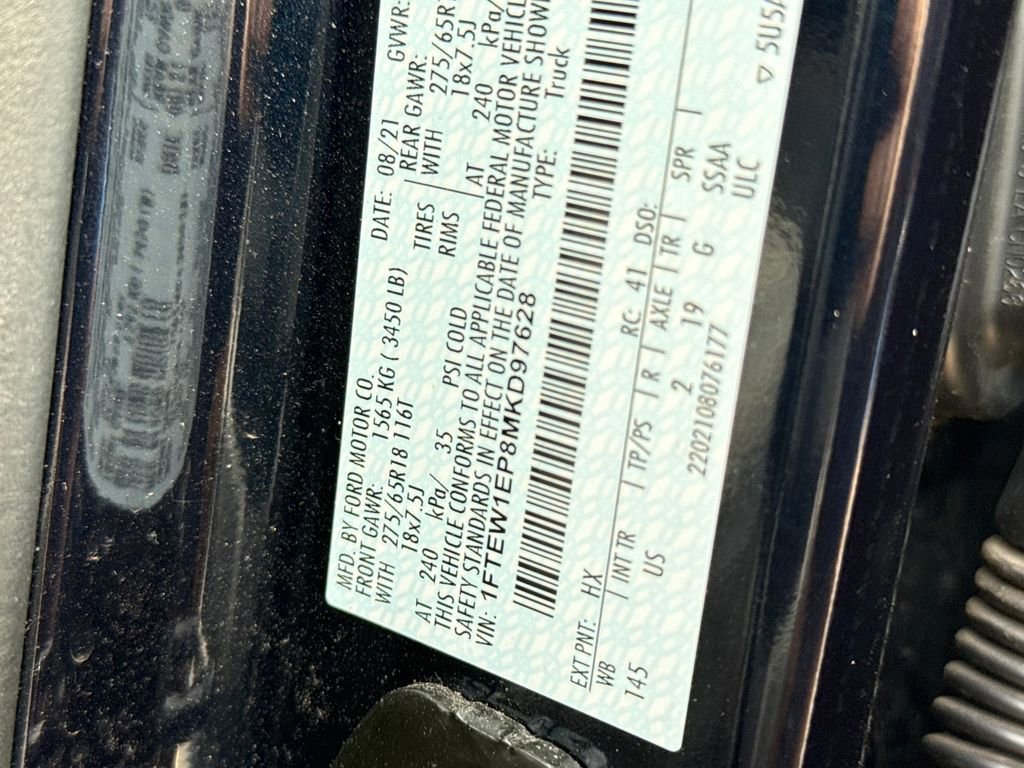 Certified 2021 Ford F150 XLT w/ Equipment Group 302A High image 17