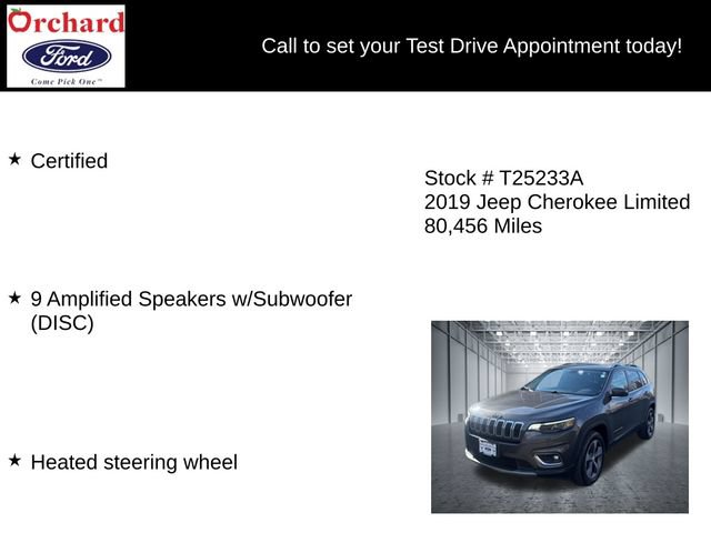 Used 2019 Jeep Cherokee Limited AWD/4WD image 7