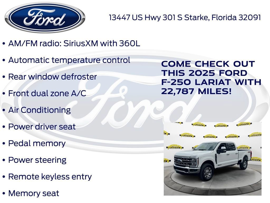Certified 2025 Ford F250 Lariat w/ Chrome Package image 30