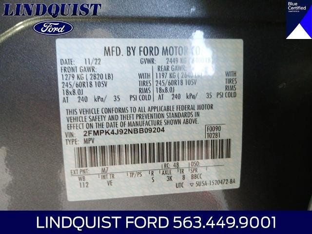 Certified 2022 Ford Edge SEL w/ Convenience Package AWD/4WD image 22